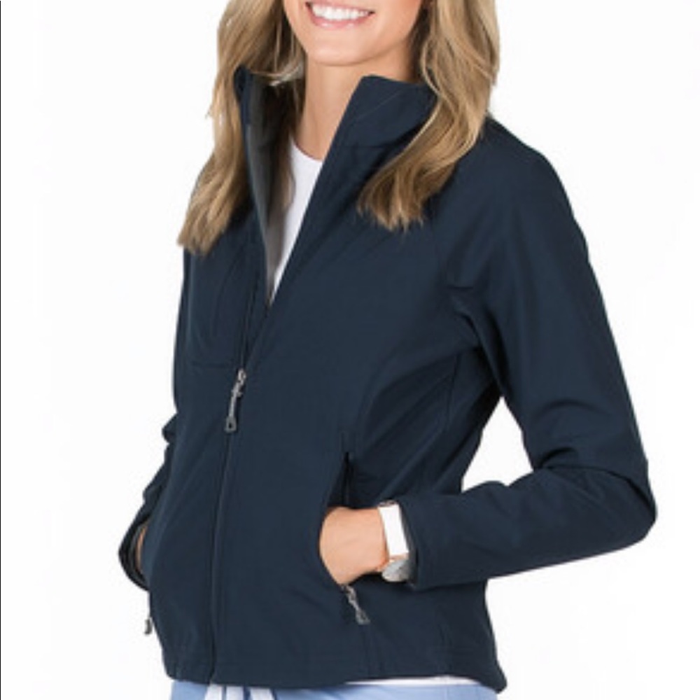 Blue sky scrubs softshell jacket